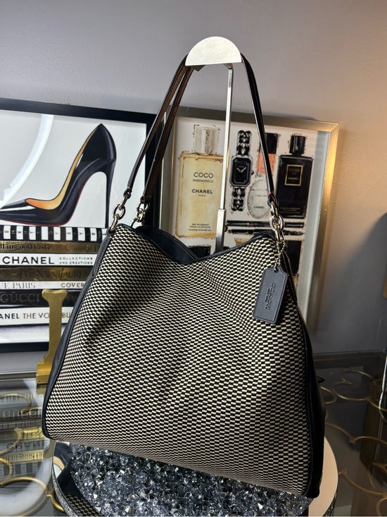 Coach Handbags - Coach 2017 Phoebe Exploded Reps Jacquard Shoulder Bag EUC